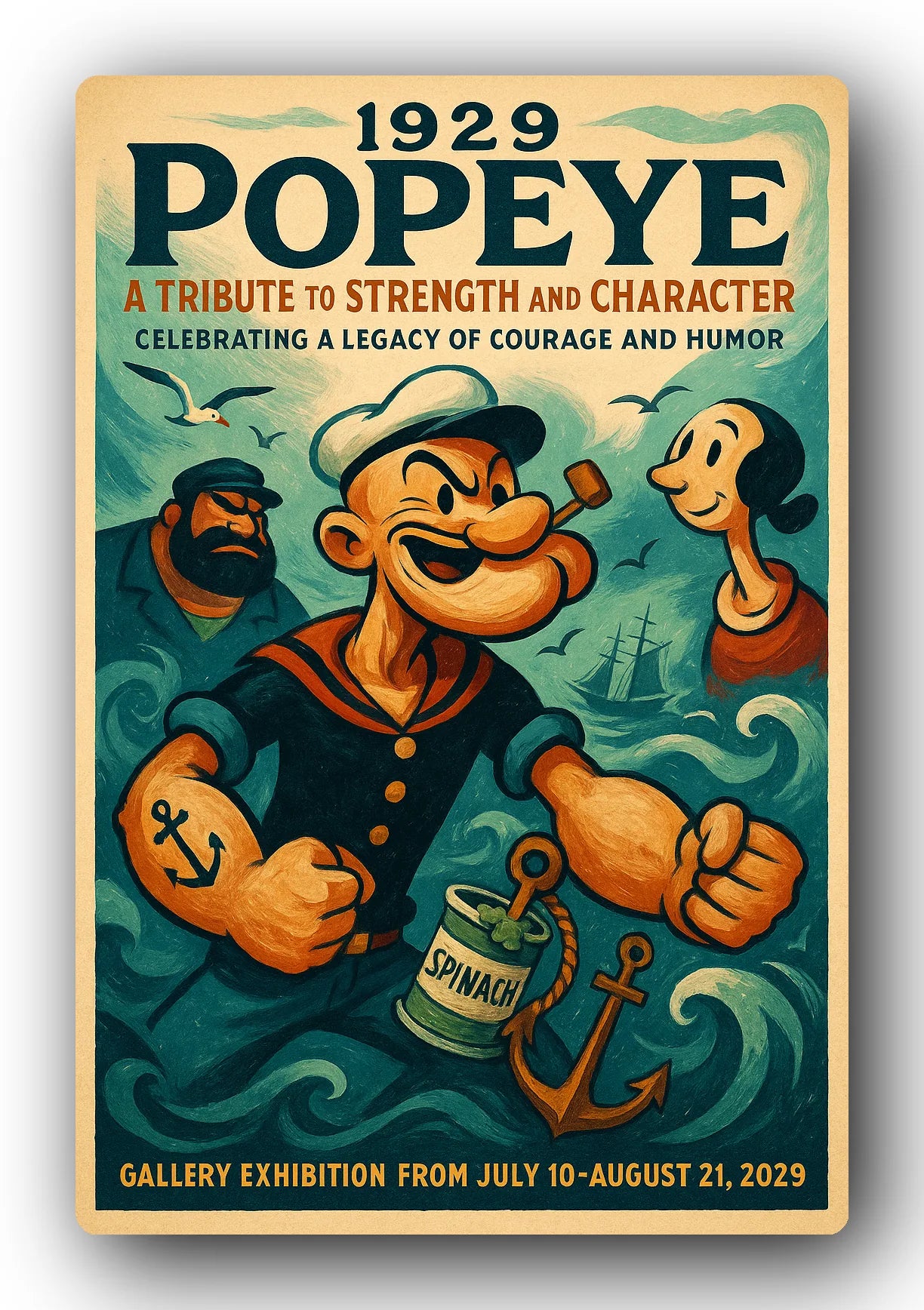 Popeye 1929 Art Trading Card POP-224