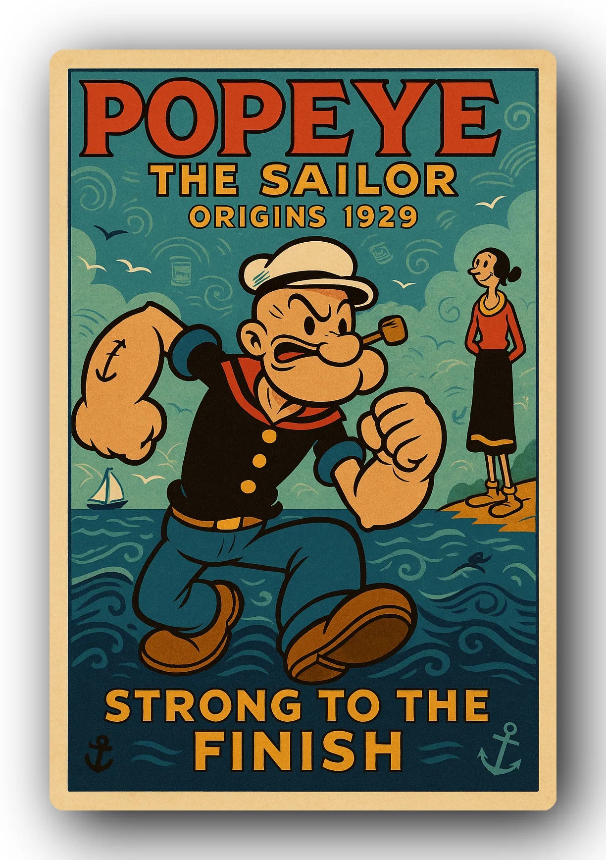 Popeye 1929 Art Trading Card POP-236