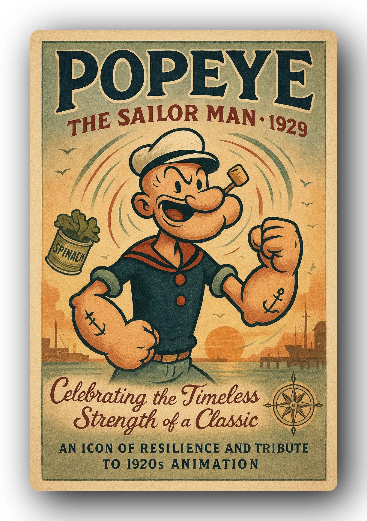 Popeye 1929 Art Trading Card POP-24