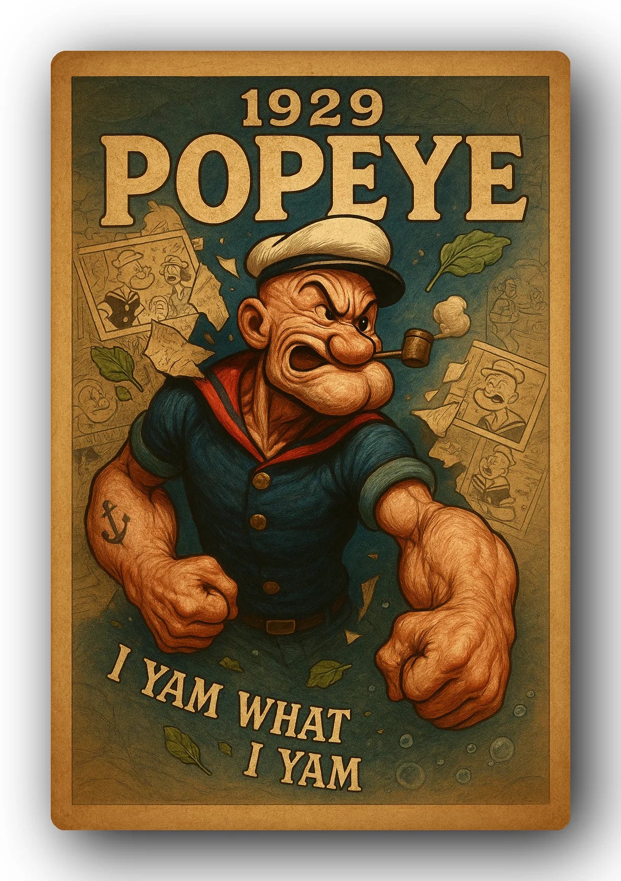 Popeye 1929 Art Trading Card POP-28