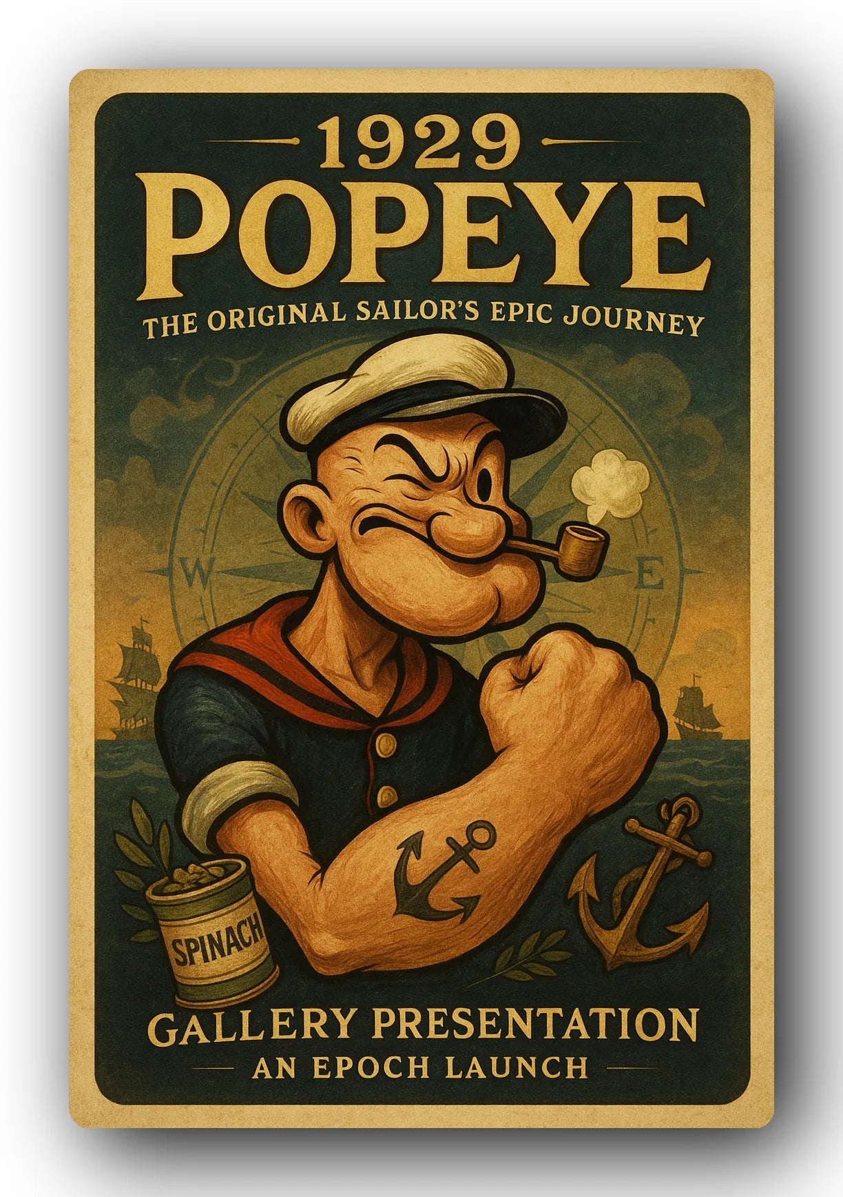 Popeye 1929 Art Trading Card POP-34