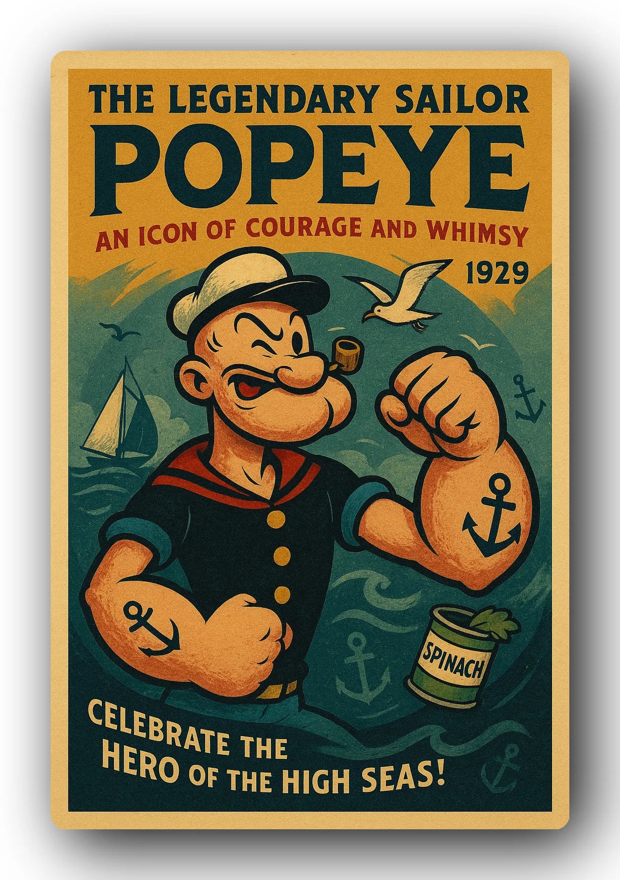Popeye 1929 Art Trading Card POP-37