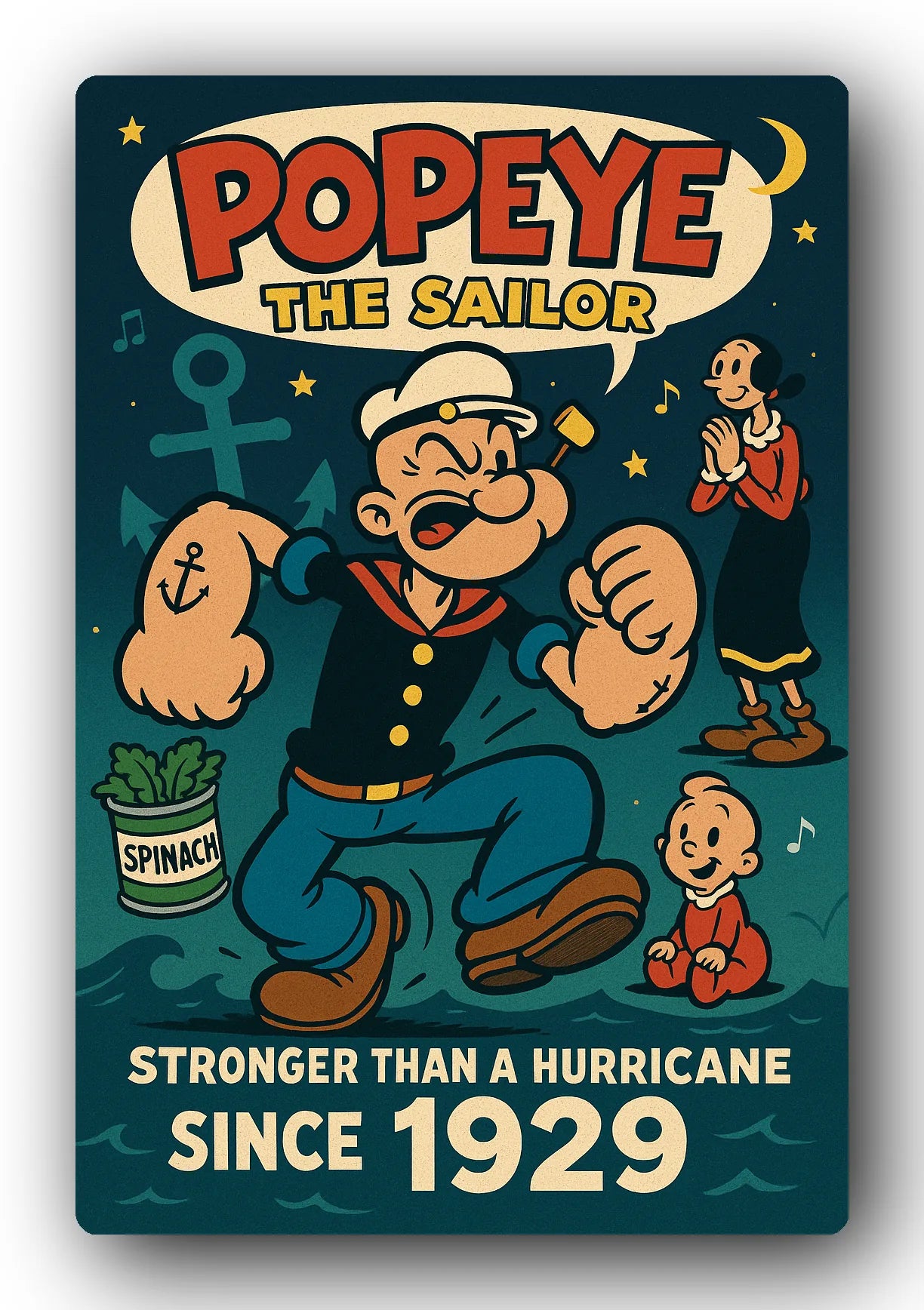 Popeye 1929 Art Trading Card POP-44