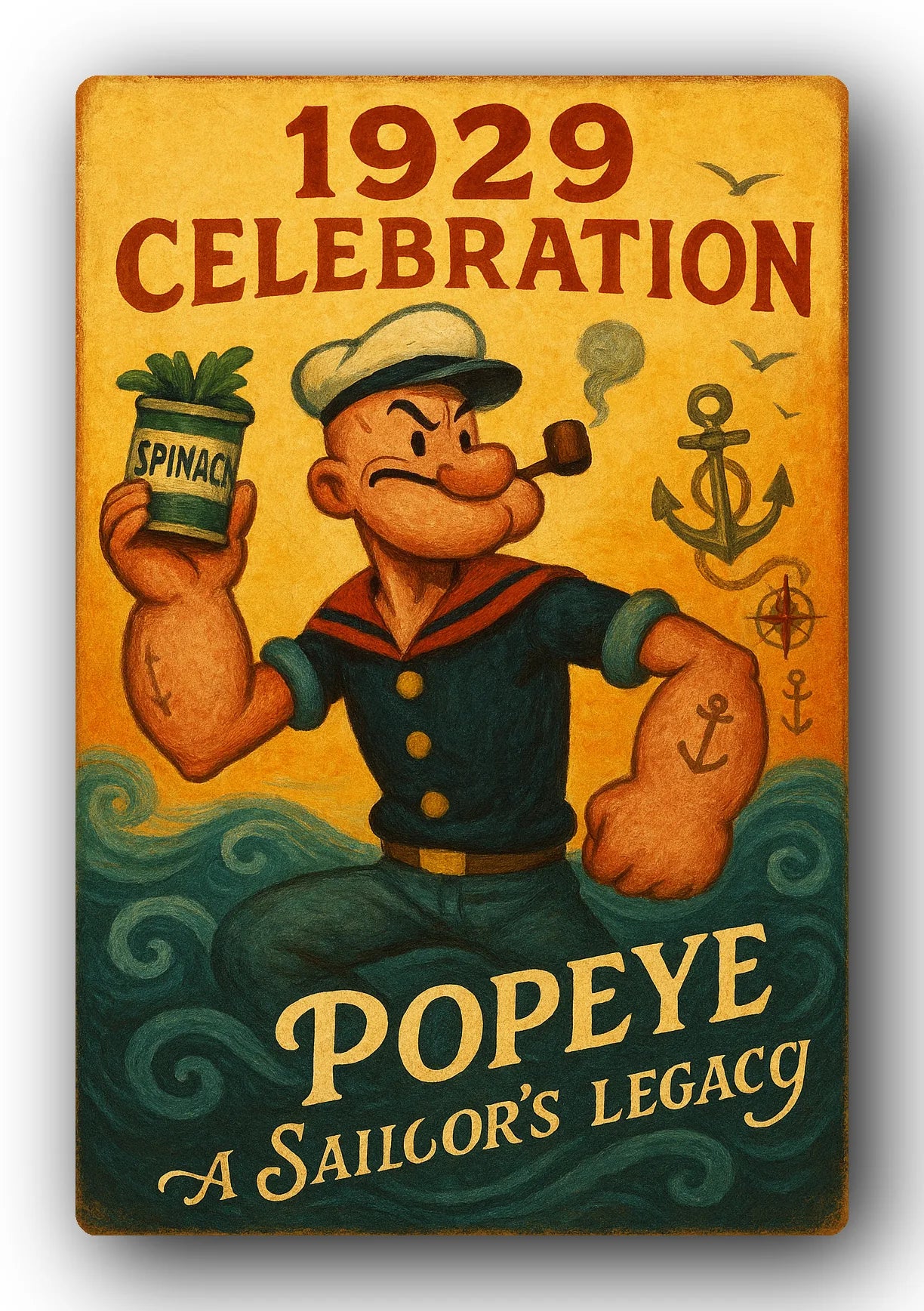 Popeye 1929 Art Trading Card POP-45