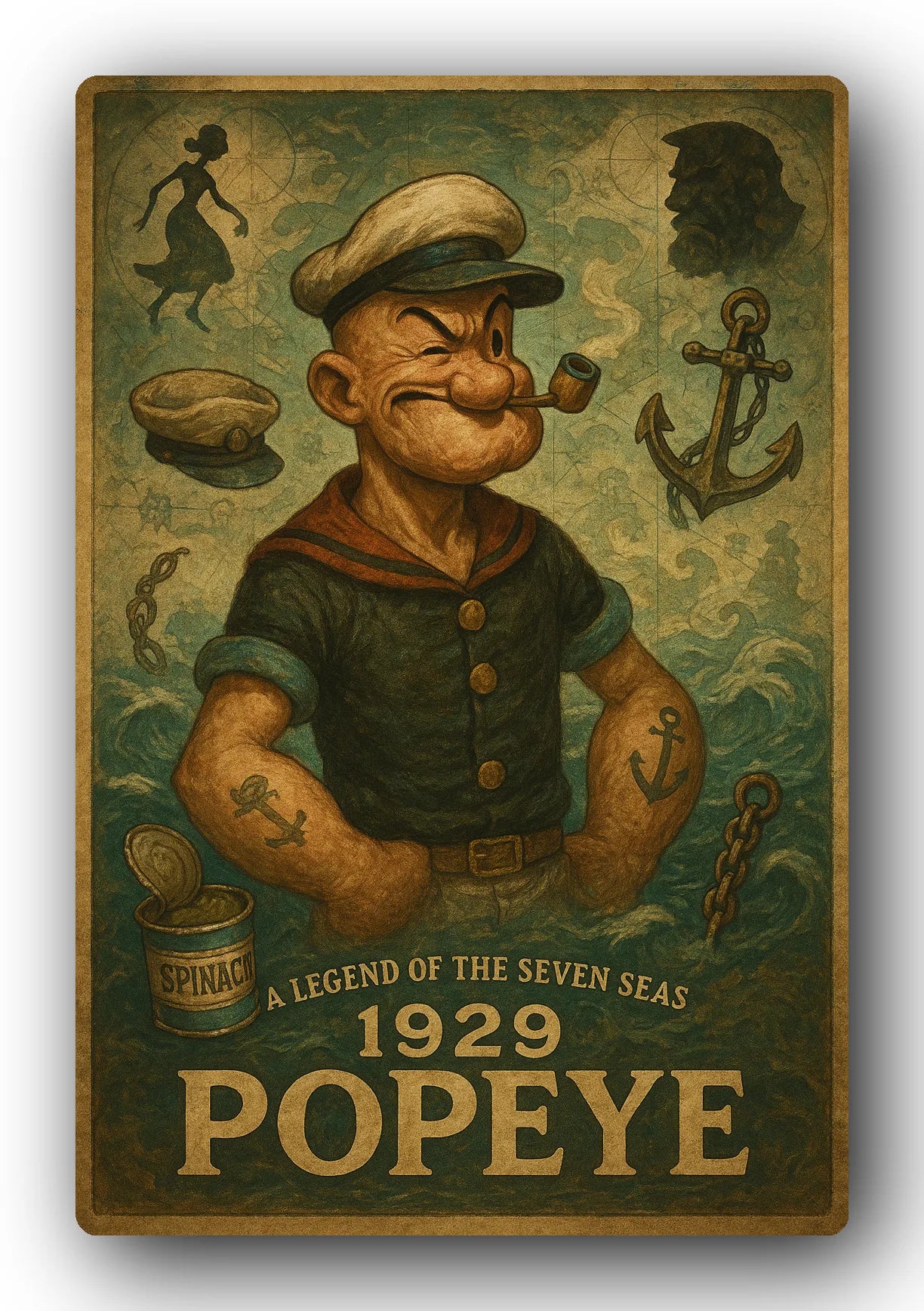 Popeye 1929 Art Trading Card POP-48