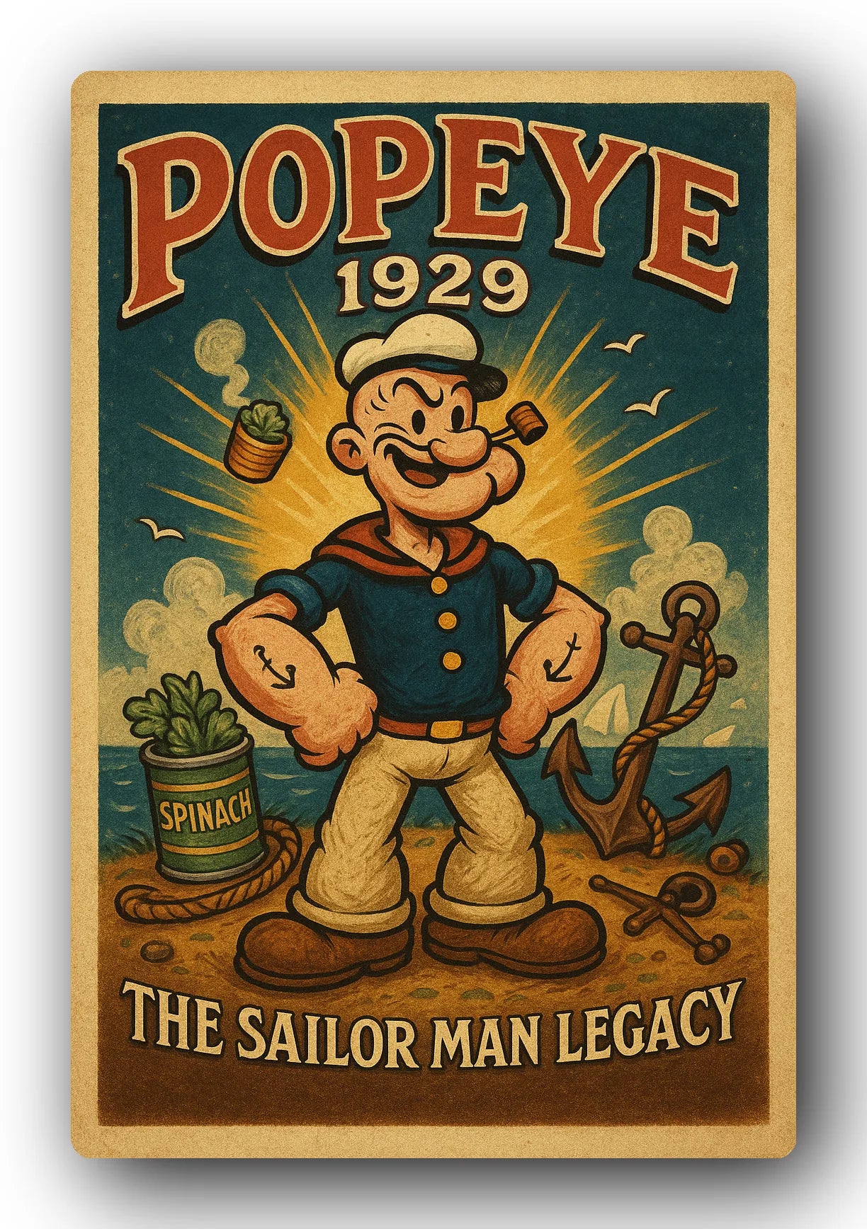 Popeye 1929 Art Trading Card POP-50