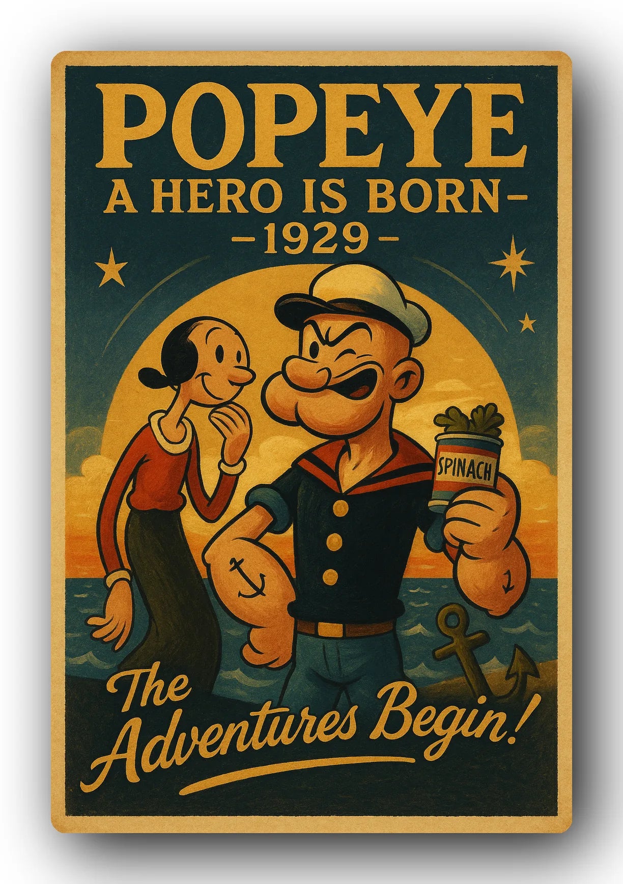 Popeye 1929 Art Trading Card POP-52
