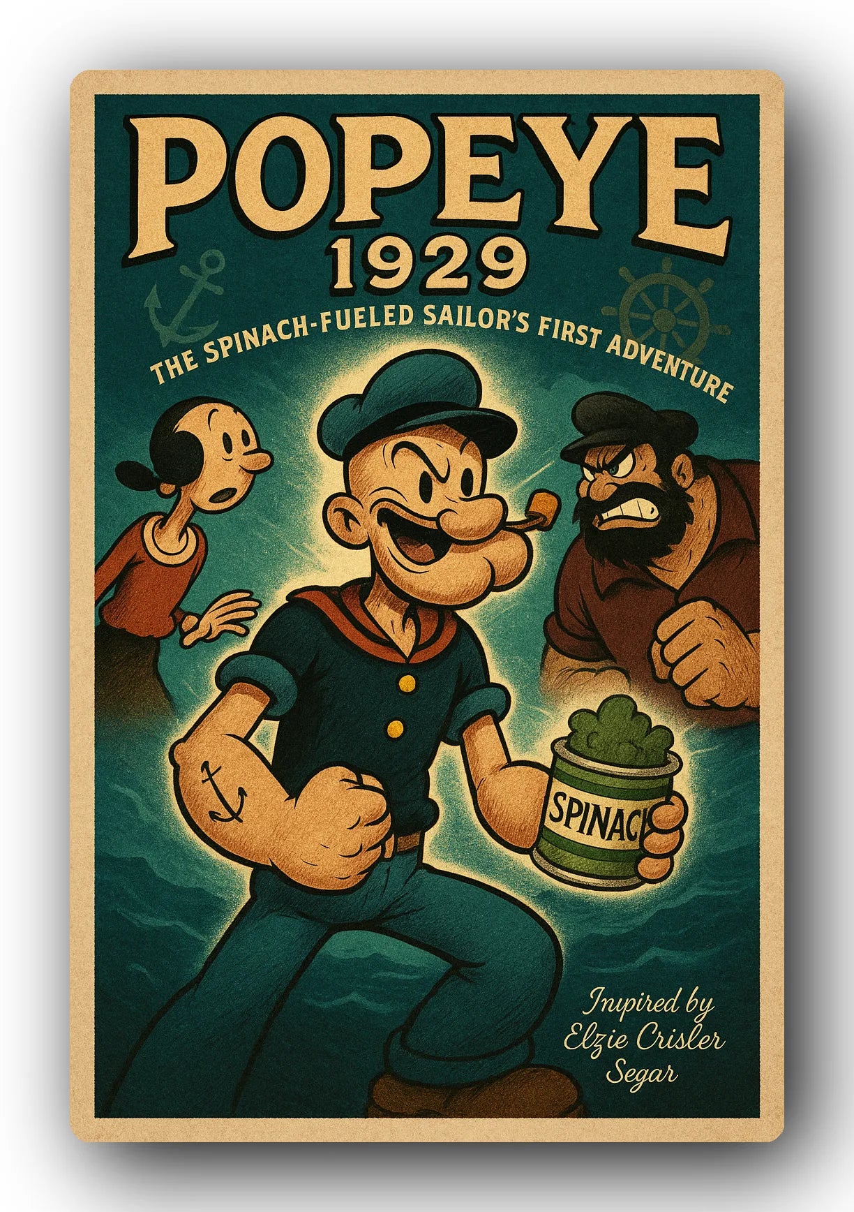 Popeye 1929 Art Trading Card POP-54