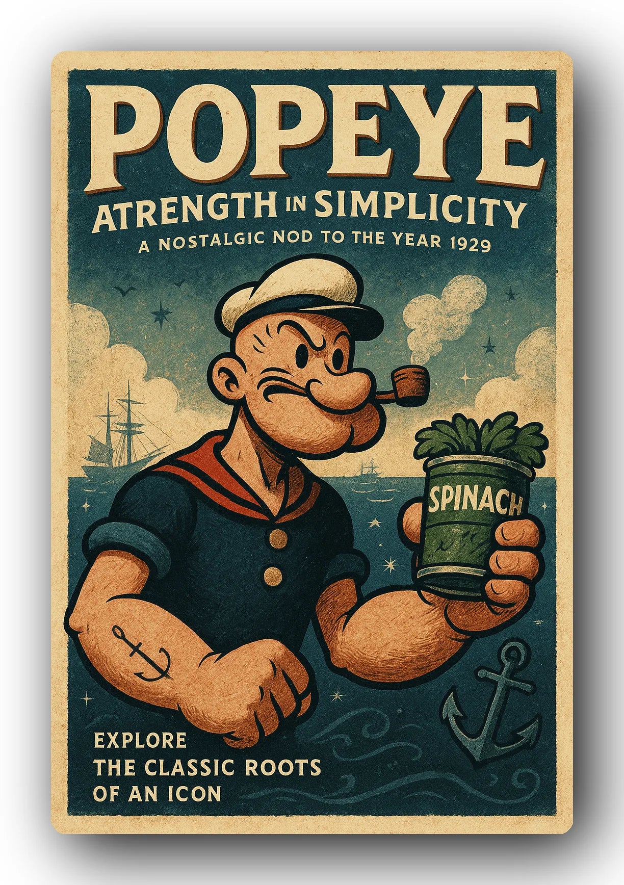 Popeye 1929 Art Trading Card POP-58