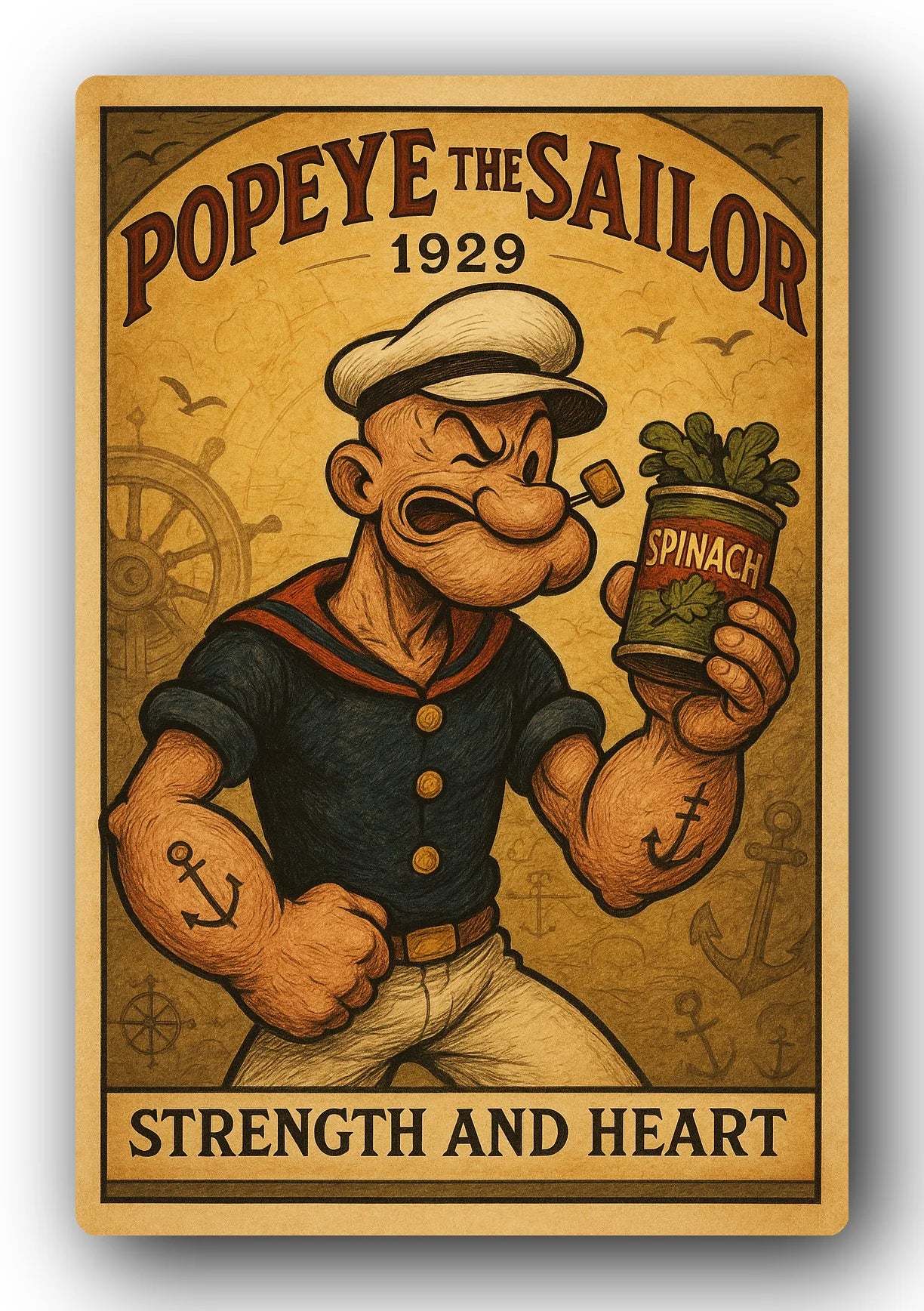Popeye 1929 Art Trading Card POP-73