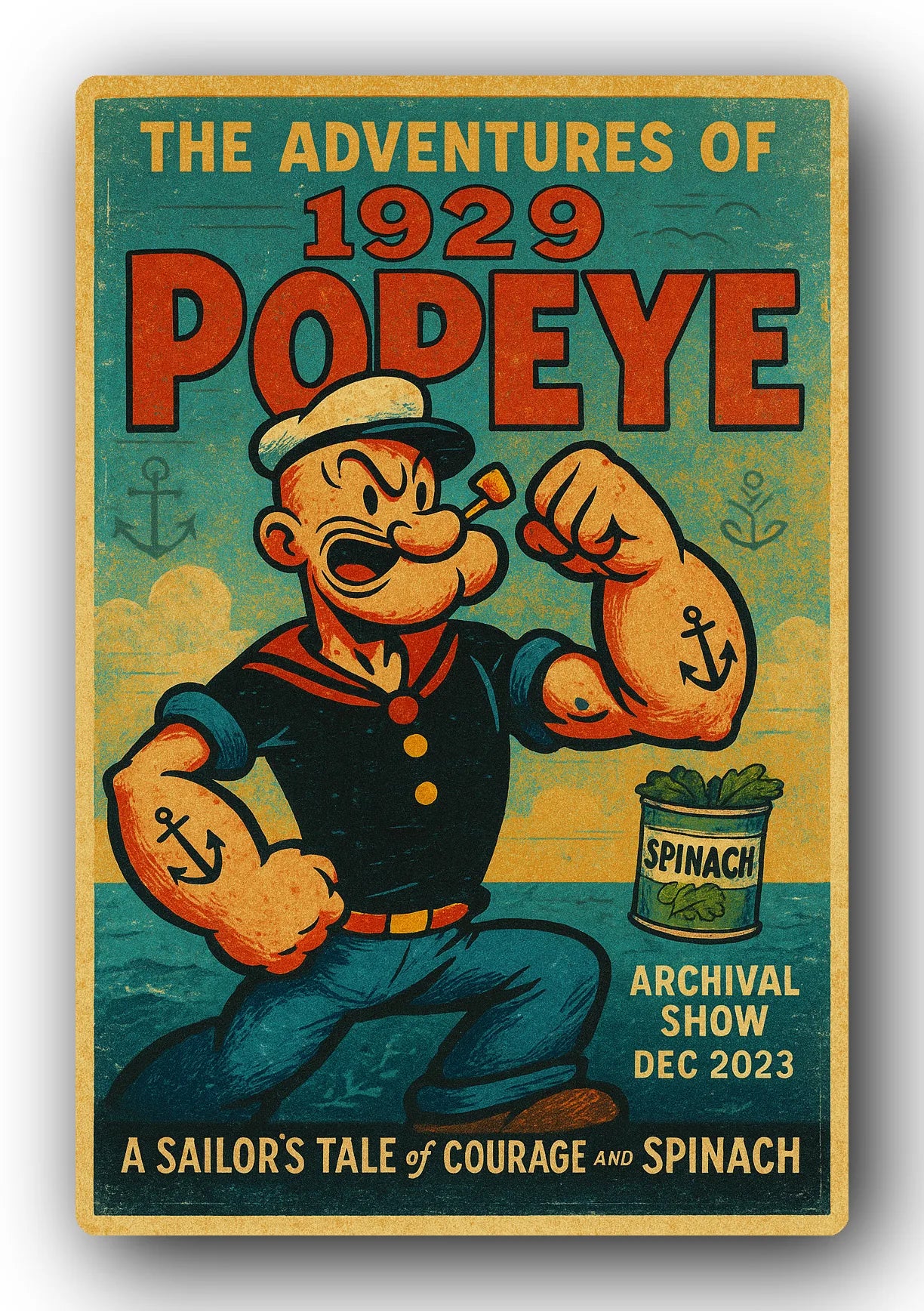 Popeye 1929 Art Trading Card POP-77