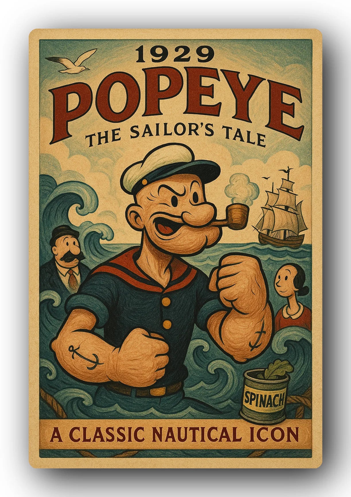 Popeye 1929 Art Trading Card POP-92