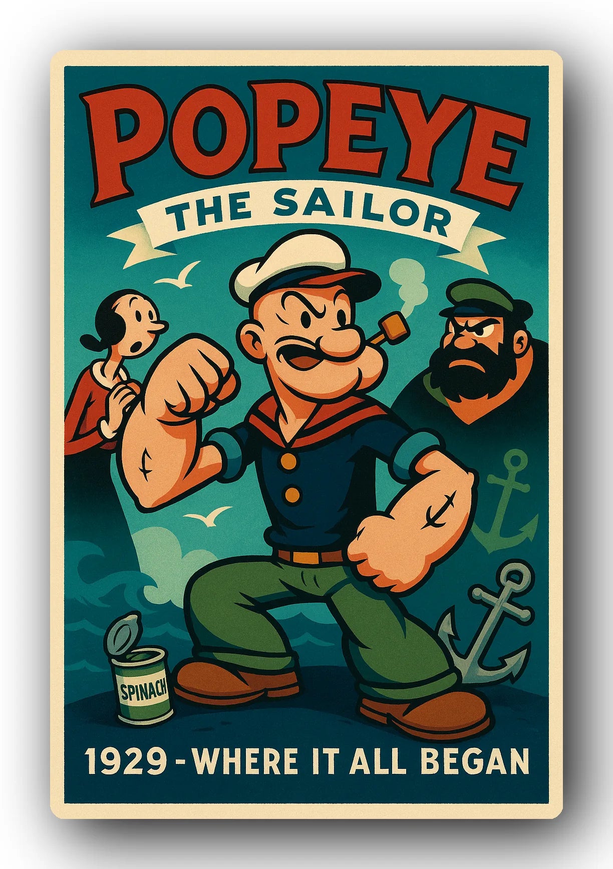Popeye 1929 Art Trading Card POP-94
