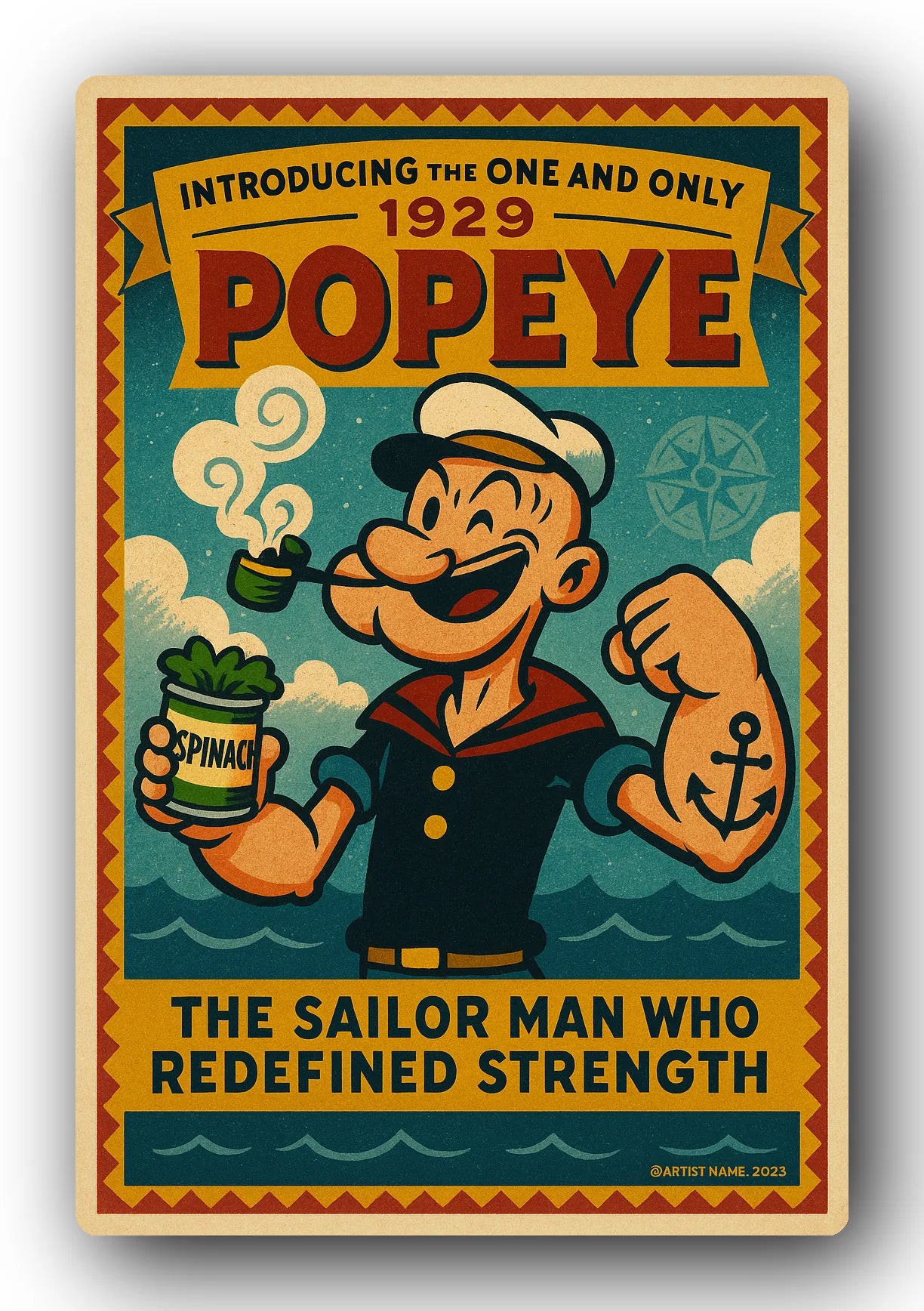 Popeye 1929 Art Trading Card POP-98