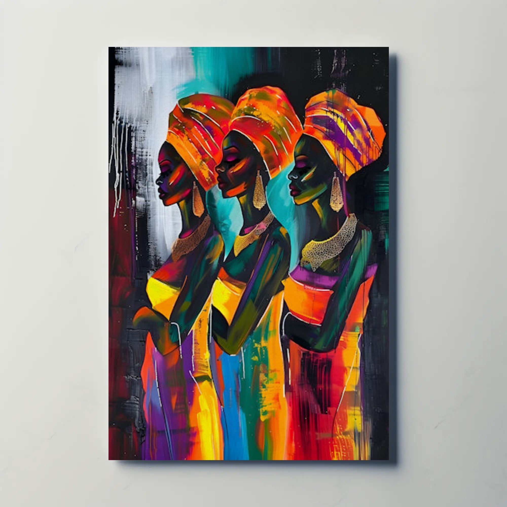 Vibrant African Heritage Art Cultural or Heritage Poster