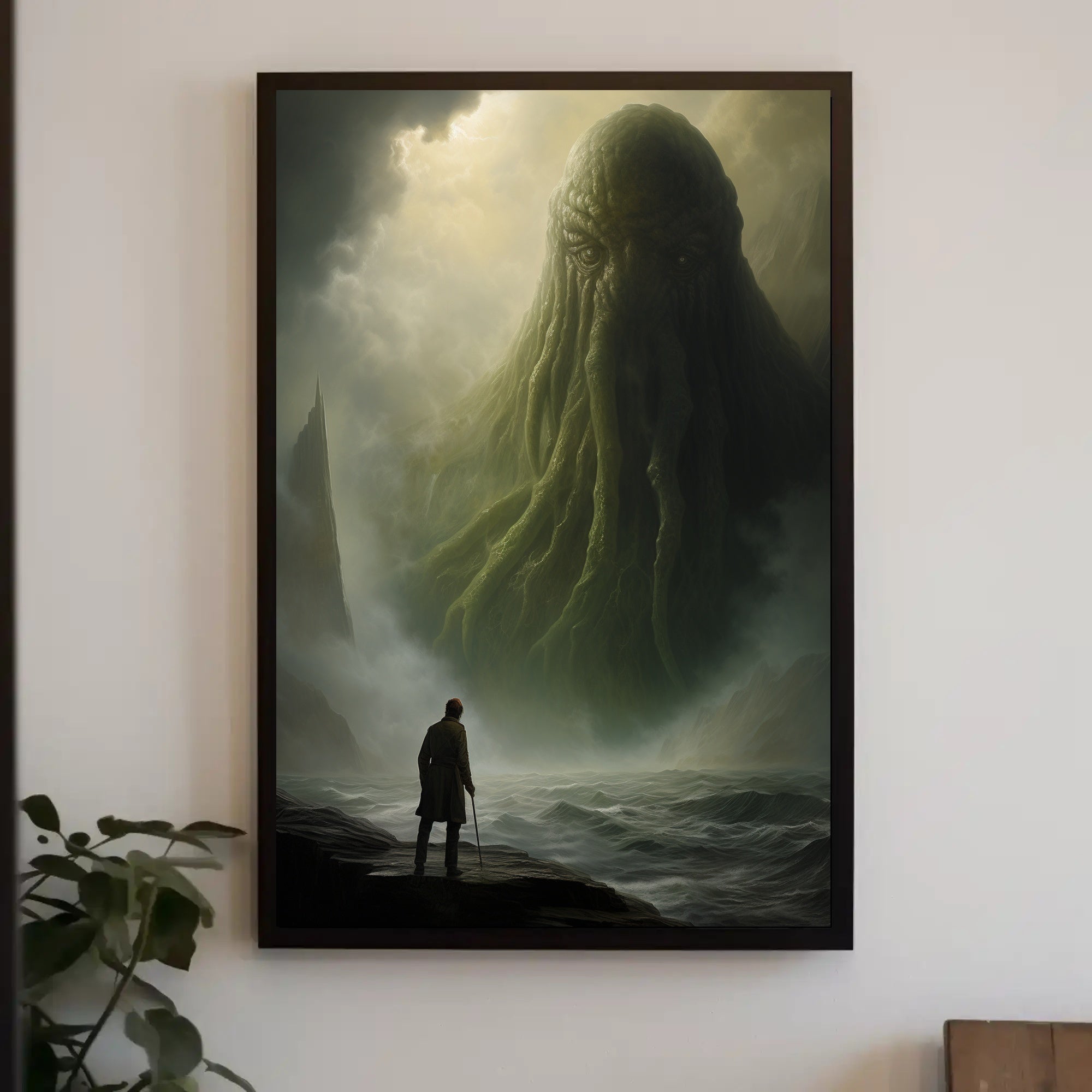 Surreal Mythical Sea Creature Futuristic Sci-Fi Poster