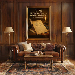 1776 Declaration of Independence Poster Print PosterGoat