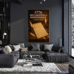 1776 Declaration of Independence Poster Print PosterGoat