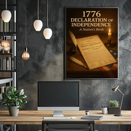1776 Declaration of Independence Poster Print PosterGoat