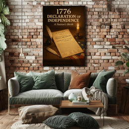 1776 Declaration of Independence Poster Print PosterGoat