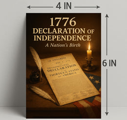 1776 Declaration of Independence Poster Print PosterGoat