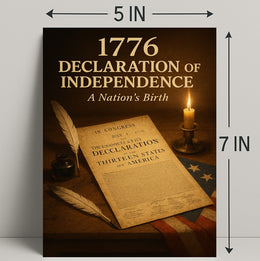 1776 Declaration of Independence Poster Print PosterGoat