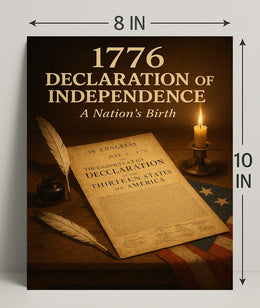 1776 Declaration of Independence Poster Print PosterGoat