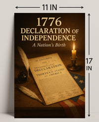 1776 Declaration of Independence Poster Print PosterGoat