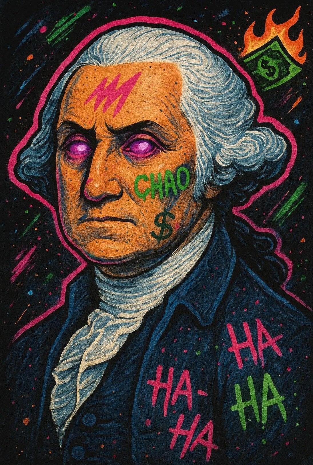 18th Century Neo Psychedelic Pop Art Poster Chaos PosterGoat