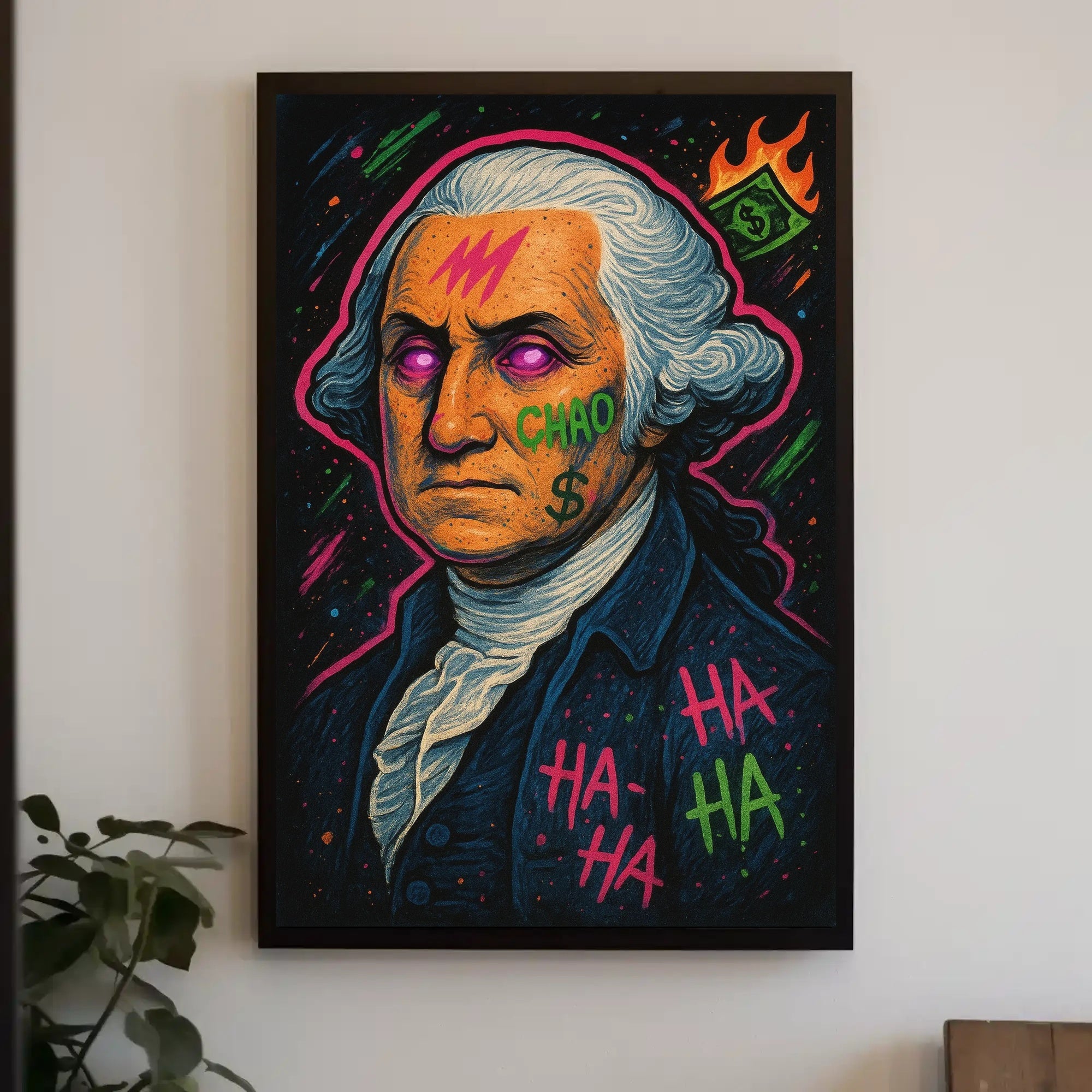 18th Century Neo Psychedelic Pop Art Poster Chaos PosterGoat