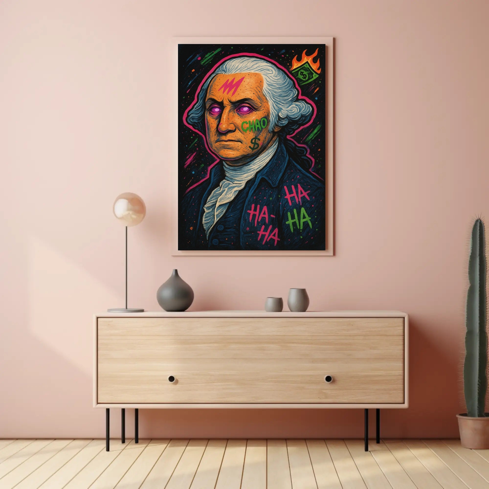 18th Century Neo Psychedelic Pop Art Poster Chaos PosterGoat