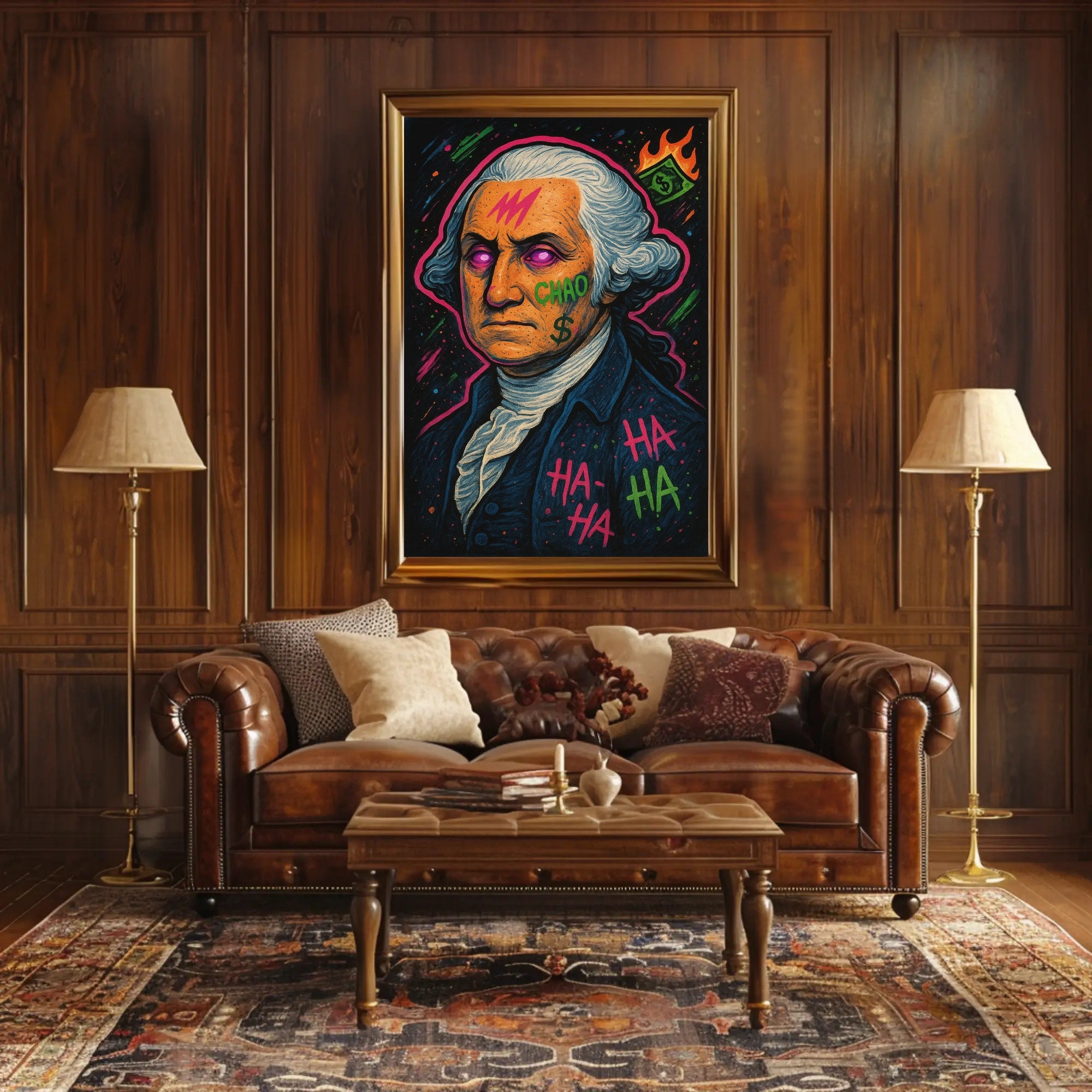 18th Century Neo Psychedelic Pop Art Poster Chaos PosterGoat
