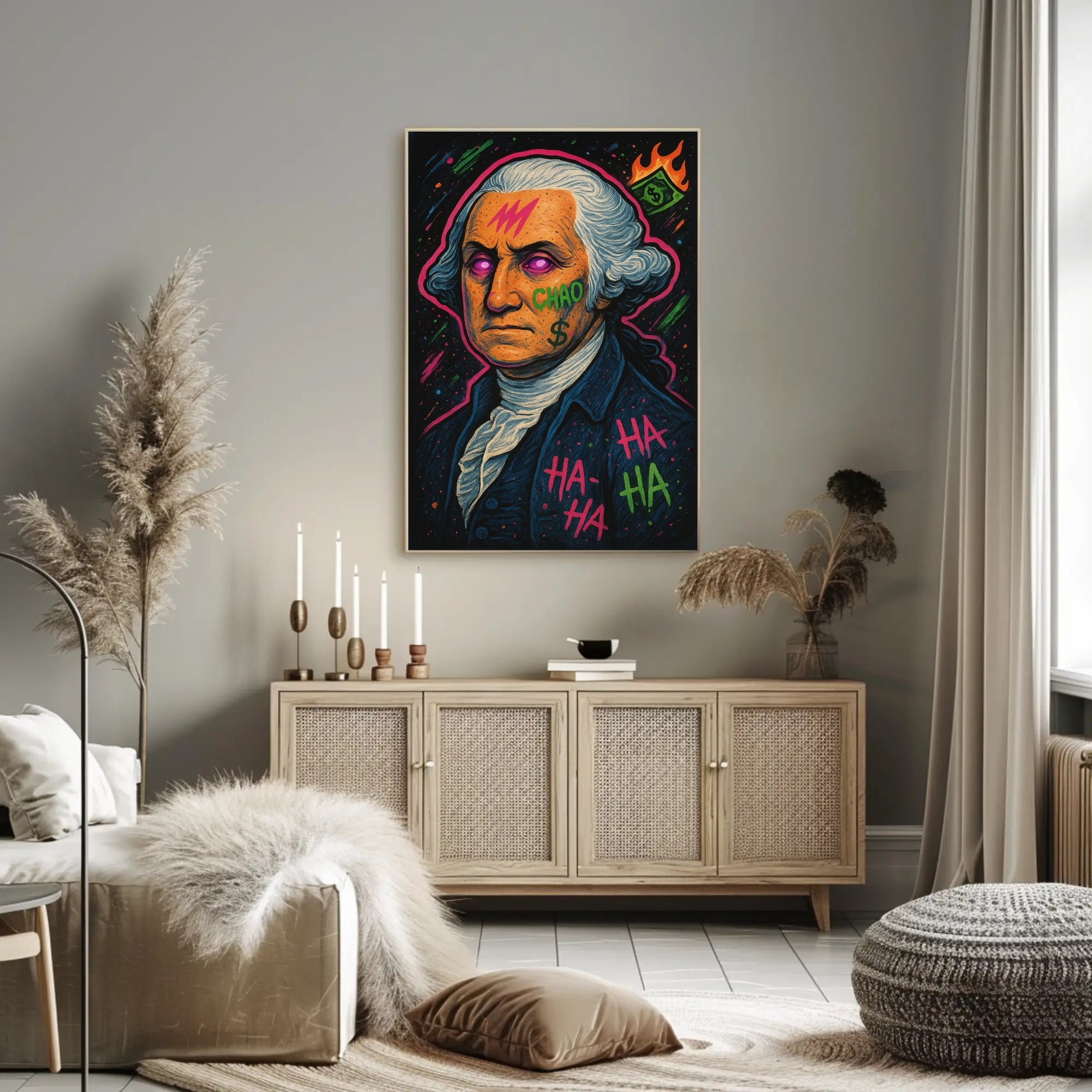 18th Century Neo Psychedelic Pop Art Poster Chaos PosterGoat