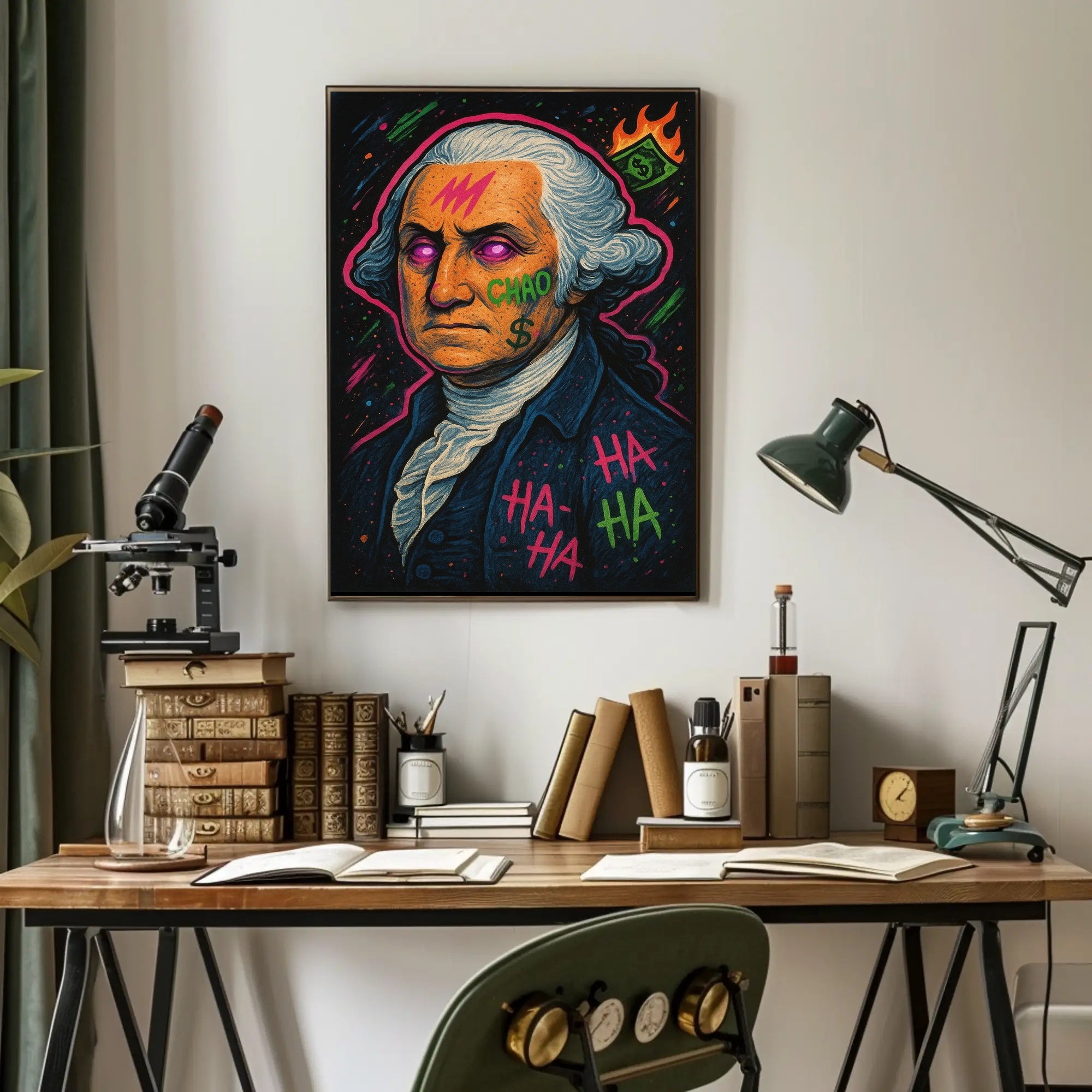 18th Century Neo Psychedelic Pop Art Poster Chaos PosterGoat