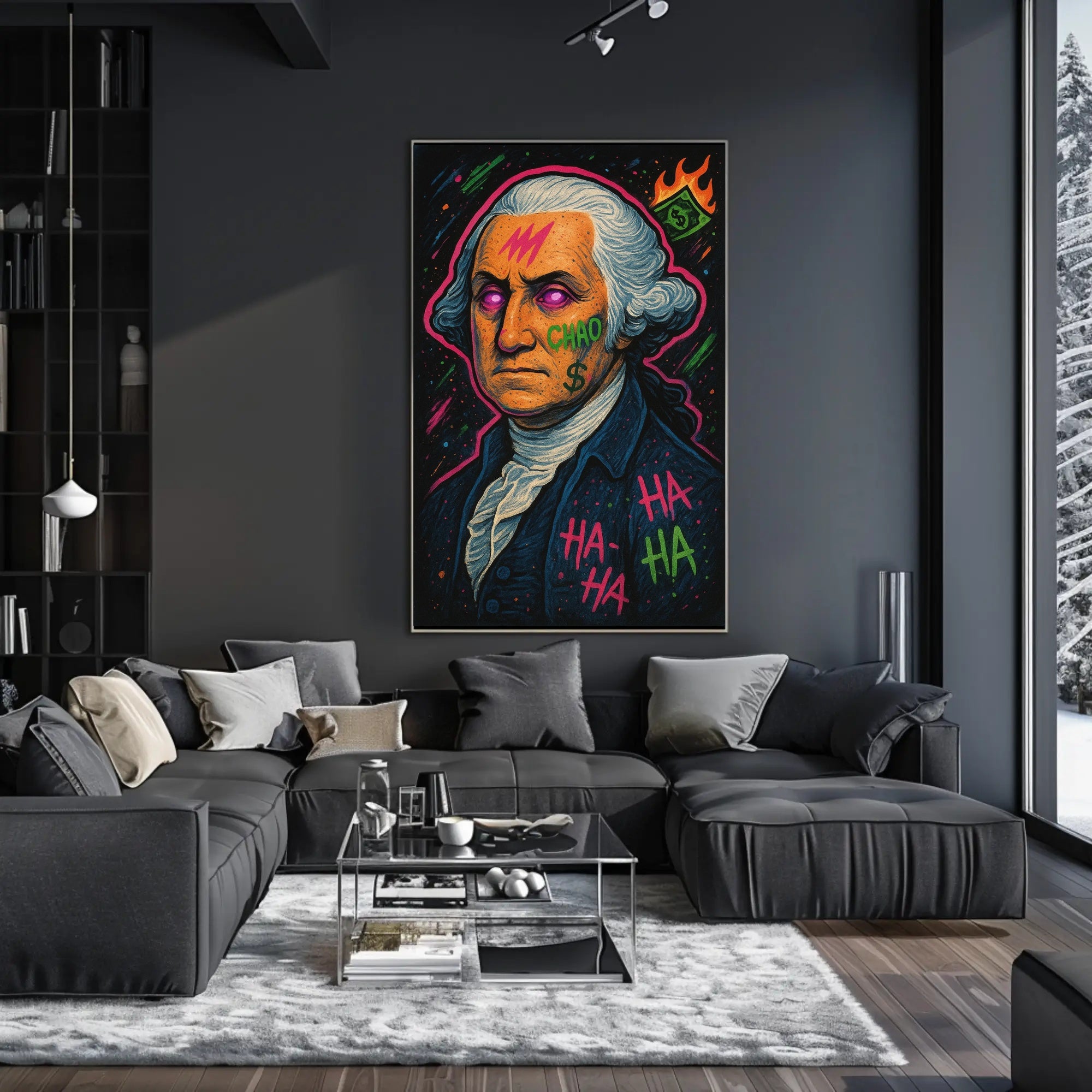 18th Century Neo Psychedelic Pop Art Poster Chaos PosterGoat