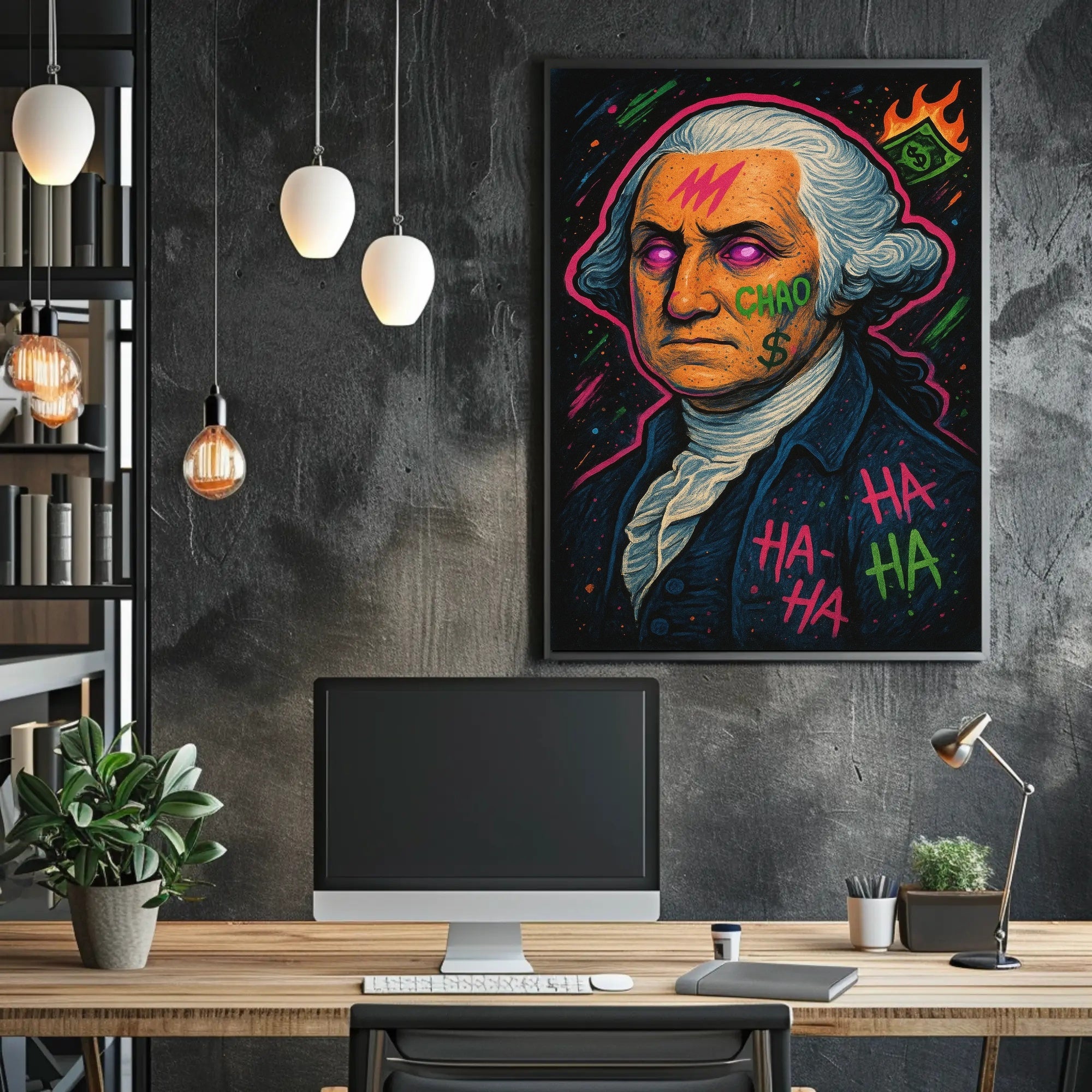 18th Century Neo Psychedelic Pop Art Poster Chaos PosterGoat