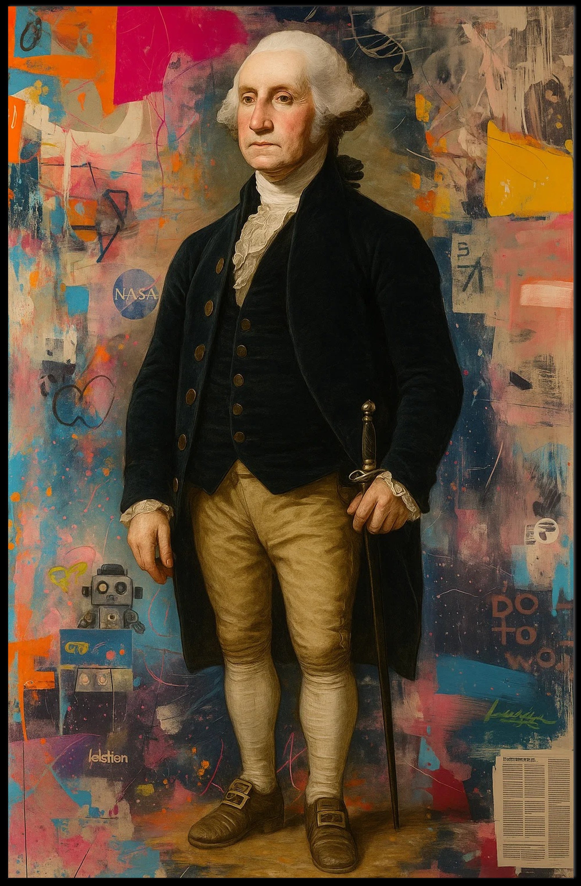 18th Century Sci-Fi Poster With Futuristic Vibes Wall Art PosterGoat