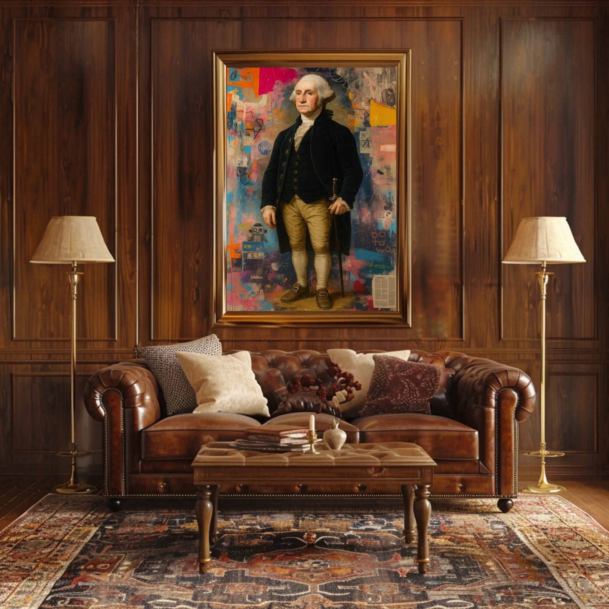 18th Century Sci-Fi Poster With Futuristic Vibes Wall Art PosterGoat