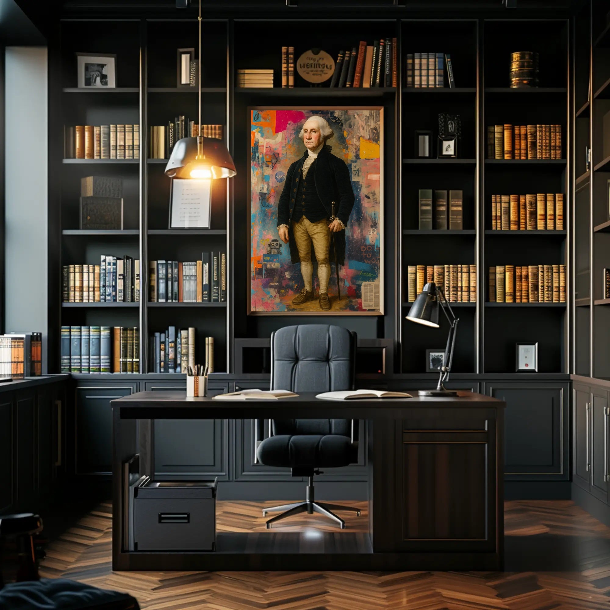 18th Century Sci-Fi Poster With Futuristic Vibes Wall Art PosterGoat