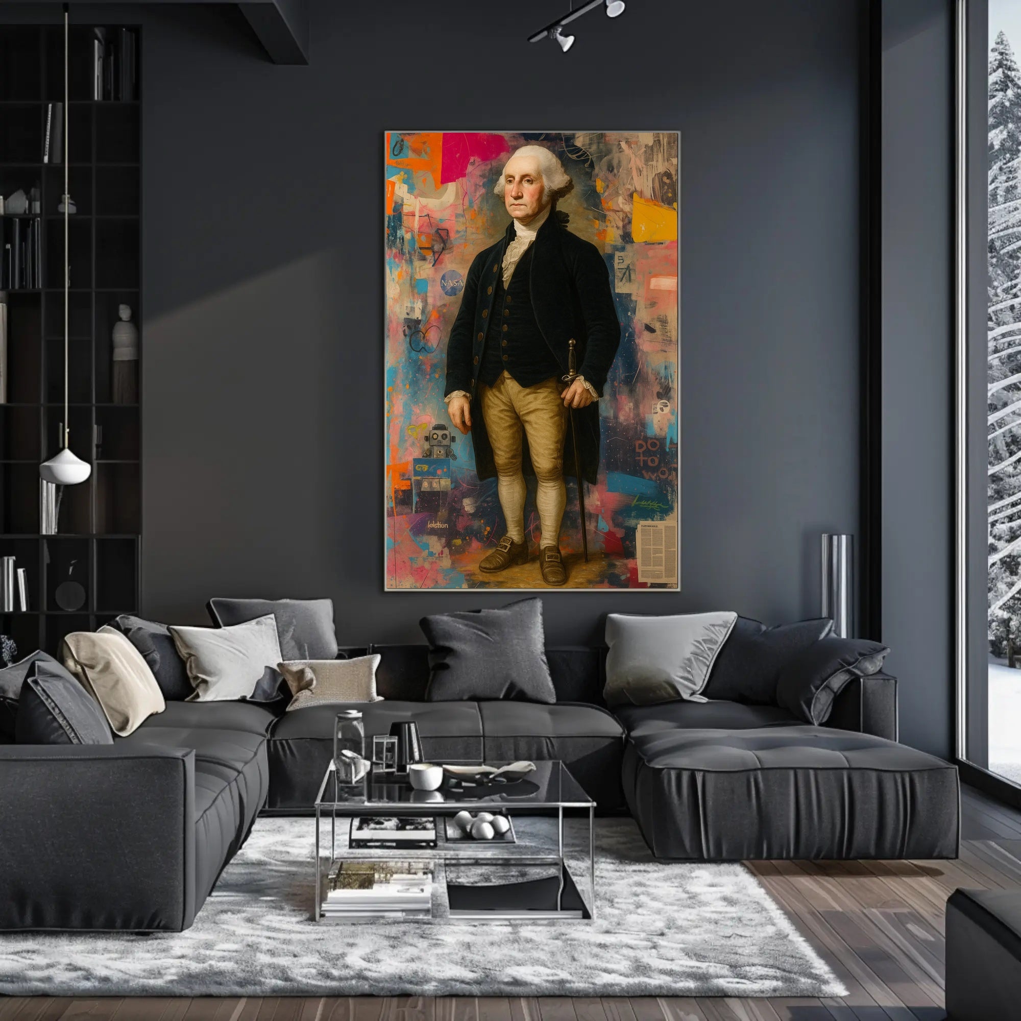 18th Century Sci-Fi Poster With Futuristic Vibes Wall Art PosterGoat