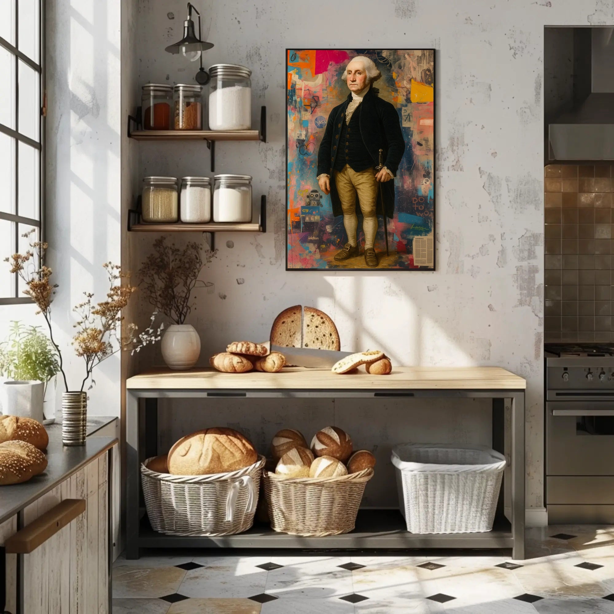 18th Century Sci-Fi Poster With Futuristic Vibes Wall Art PosterGoat