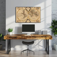 18th Century World Map Vintage Home Decor Artwork PosterGoat