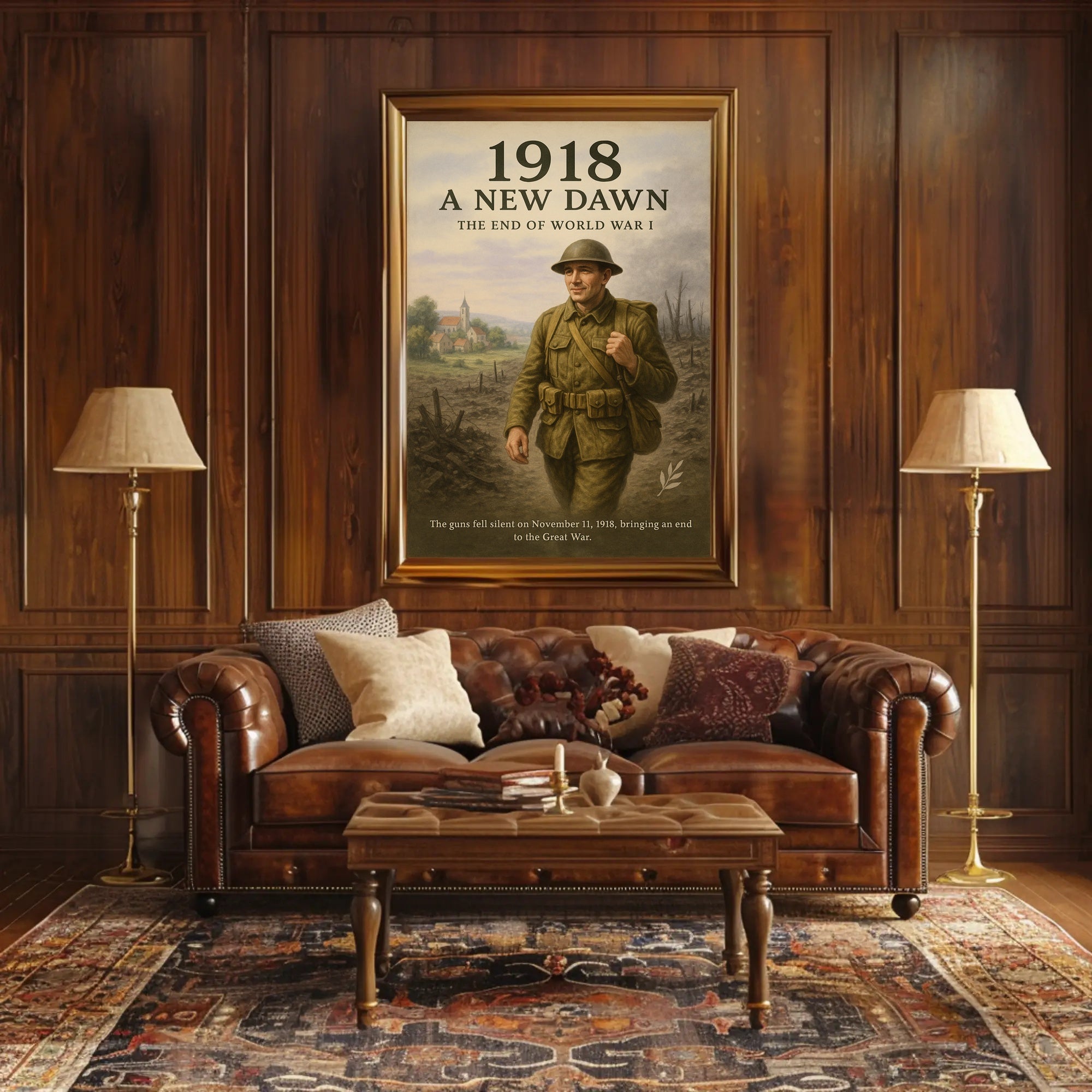 1918 A New Dawn Wall Art Print Inspired by History PosterGoat