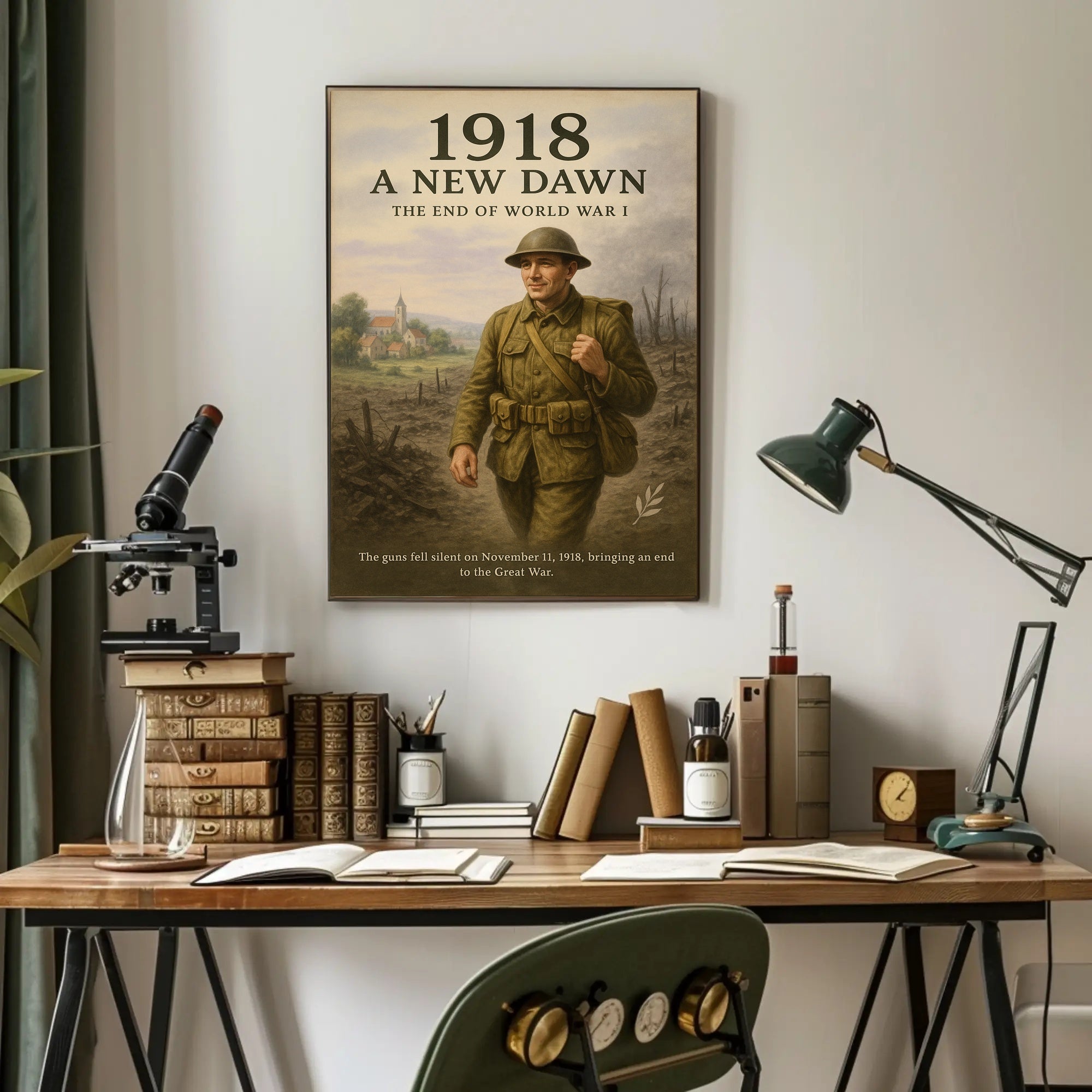 1918 A New Dawn Wall Art Print Inspired by History PosterGoat