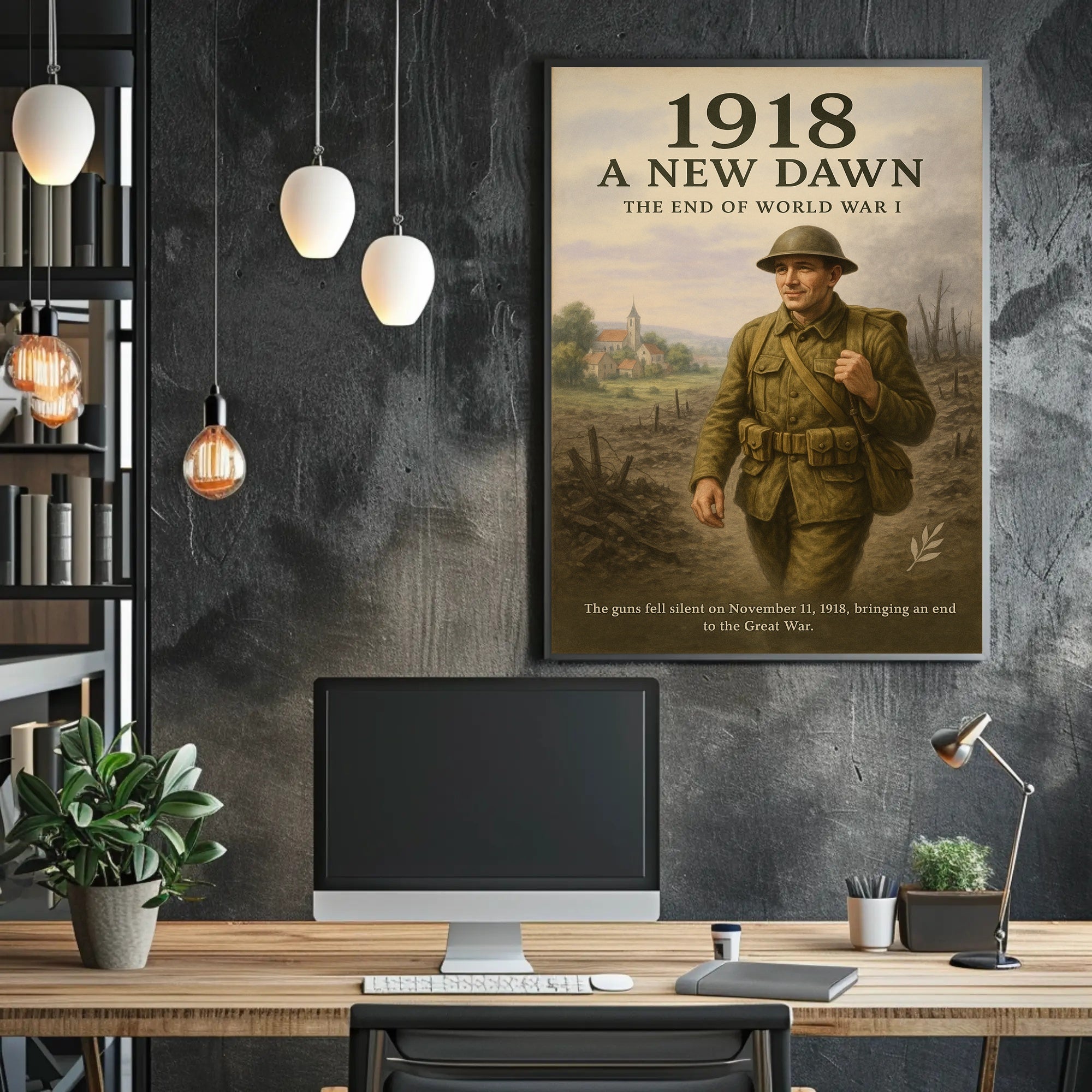 1918 A New Dawn Wall Art Print Inspired by History PosterGoat