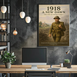 1918 A New Dawn Wall Art Print Inspired by History PosterGoat