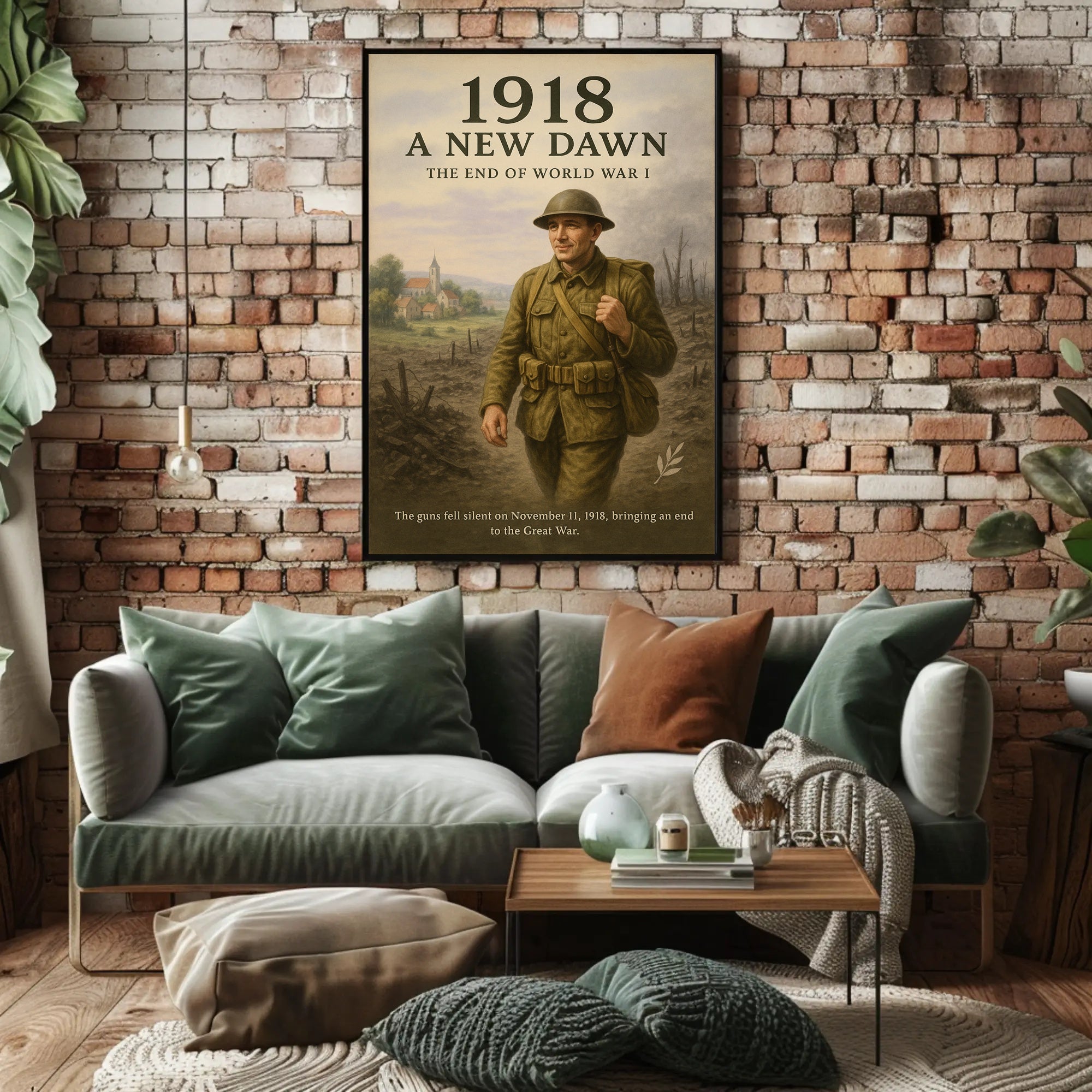 1918 A New Dawn Wall Art Print Inspired by History PosterGoat