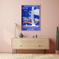 1936 Munich Olympic Art Deco Sports Poster Display PosterGoat