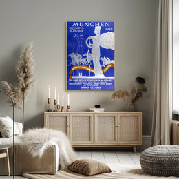 1936 Munich Olympic Art Deco Sports Poster Display PosterGoat