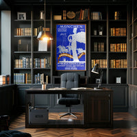 1936 Munich Olympic Art Deco Sports Poster Display PosterGoat